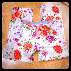 Adorable NWOT Tags Floral Pajama Pants Pockets L